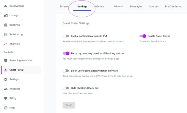 GP General Settings