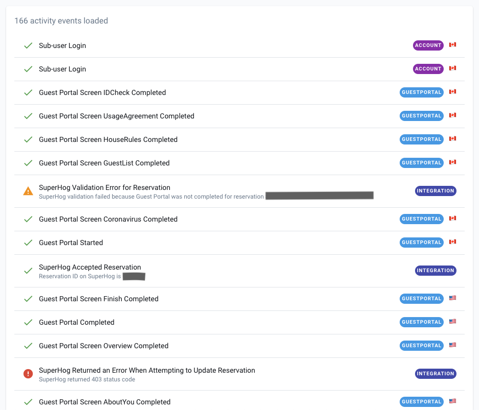 Troubleshooting with the Activity Log