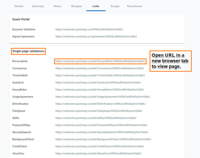 Screenshot_How to View the Individual Pages (Validation Links) of the Guest Portal