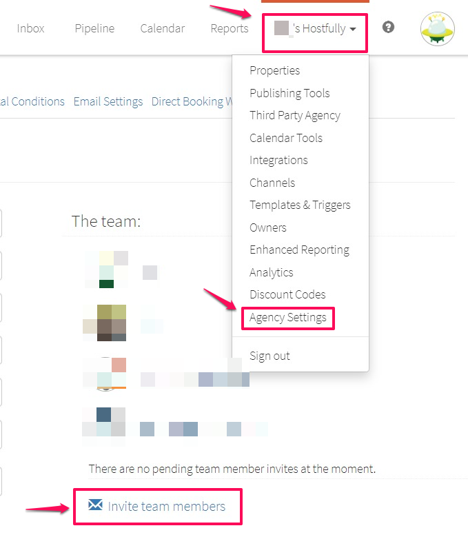 Screenshot_Where to Locate Team Access Settings on Hostfully